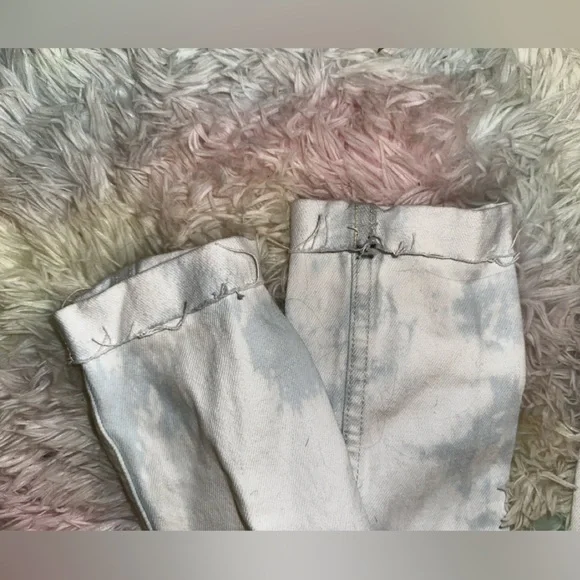 New L'AGENCE Janelle denim jacket in Light Blue acid wash Size Petite Small - Picture 10 of 10